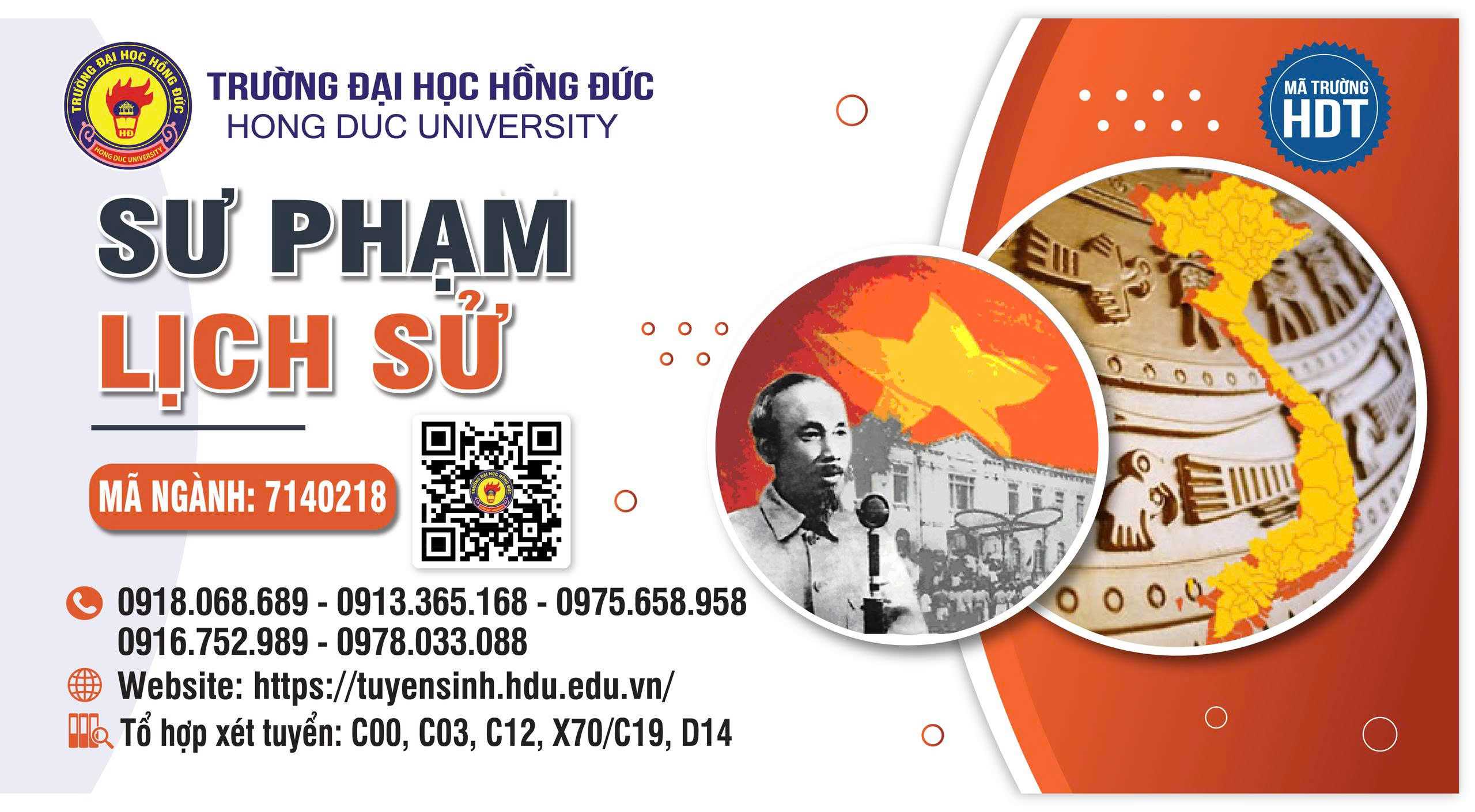 Ngành Sư phạm Lịch sử- Mã ngành: 7140218